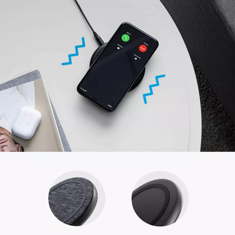 15W Qi Fabric Wireless Charging Pad