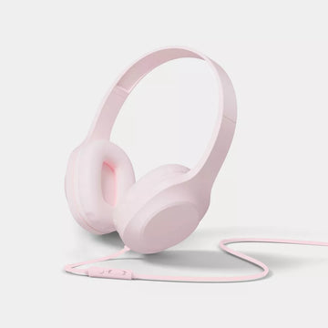 Adjustable Wired On-ear Headphones with Built-in Microphone