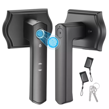 IP55 Waterproof Aluminum Alloy Fingerprint Handle Smart Door Lock