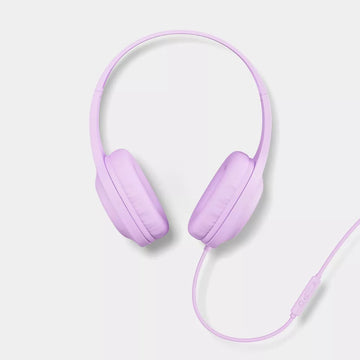 Lightweight Wired Over-ear Headphones with Built-in Microphone